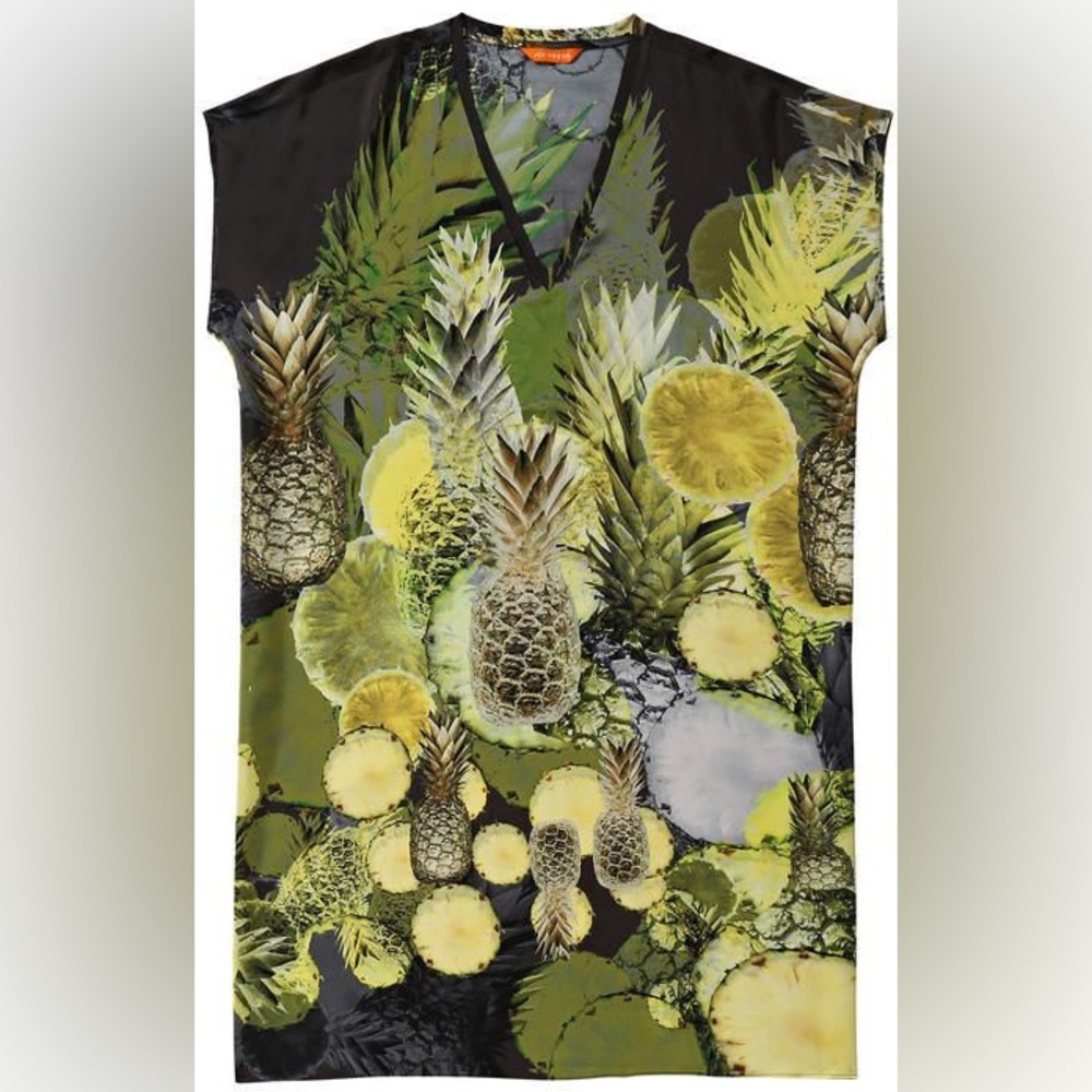 Midi silk kaftan - flowy dress - size M